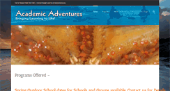 Desktop Screenshot of academicsandadventures.org