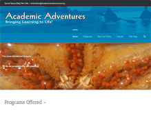 Tablet Screenshot of academicsandadventures.org
